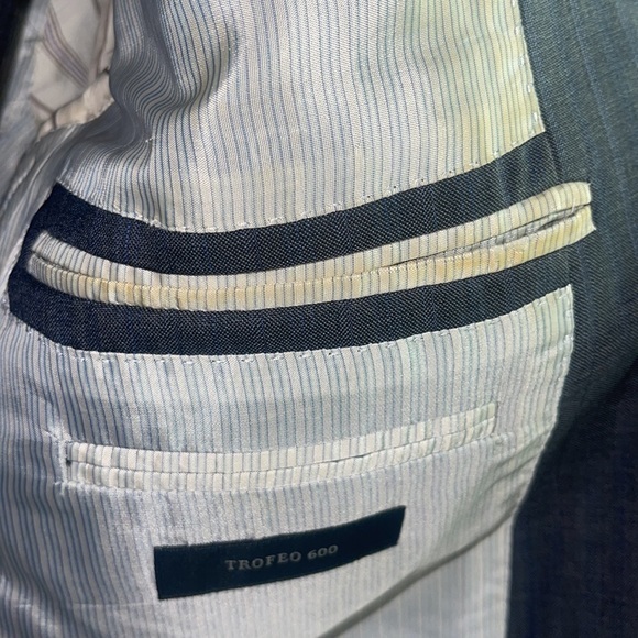 Ermenegildo Zegna Trofeo 600 40R 2 Button Microche & matching trousers *PREOWNED - Picture 7 of 9